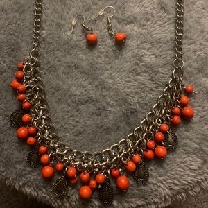 Necklace with earrings